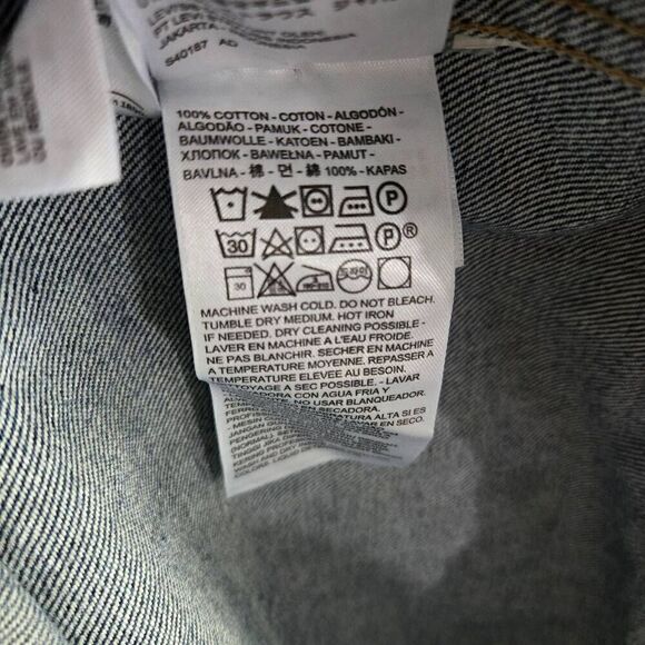 Levi's Calla Short Dress Denim Adjustable Womens SZ S 90s Inspired - Picture 8 of 9